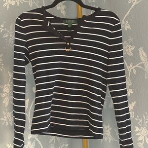 ⚡️⚡️$15 FLASH SALE ENDS AT MIDNIGHT⚡️⚡️⚡️ Ralph Lauren 
Striped Women’s Top